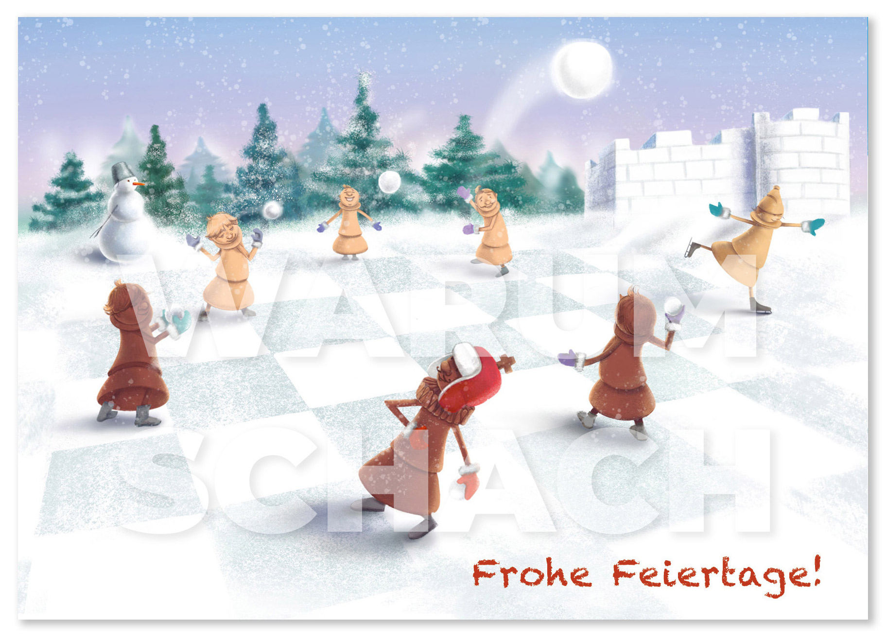 Weihnachtskarte "Frohe Feiertage!"  (2)