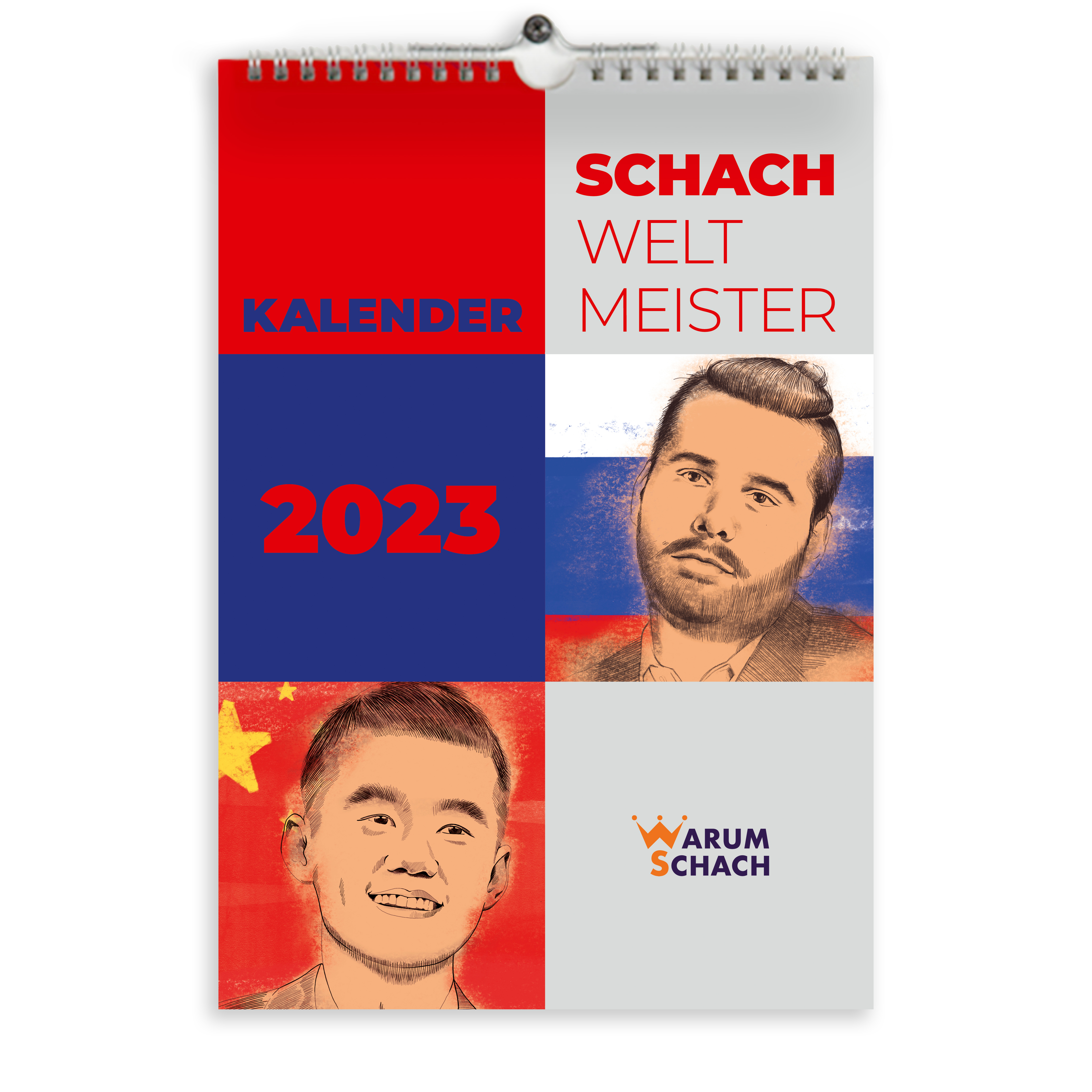 WarumSchach. Schachweltmeister-Wandkalender 2023.