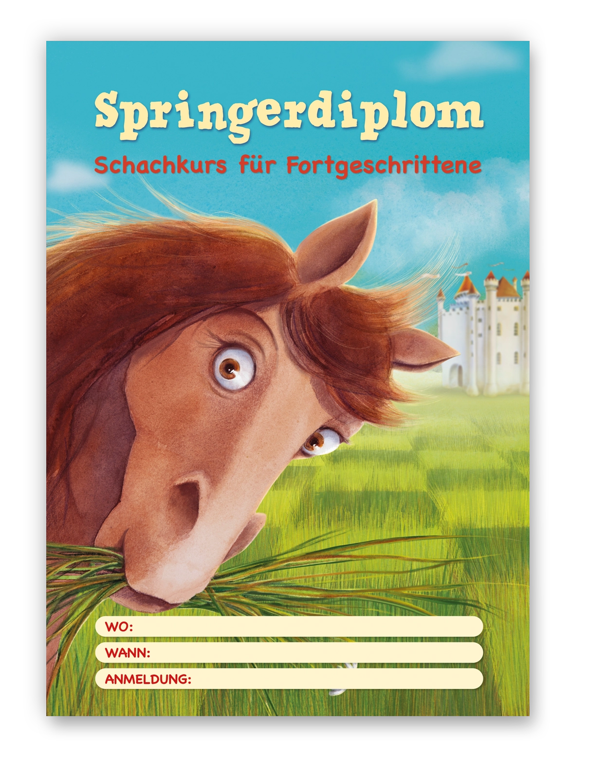WarumSchach. Springerdiplom. Kurs-Poster DIN A3 (5 Stk), A4 (10 Stk)12:45